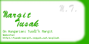 margit tusak business card